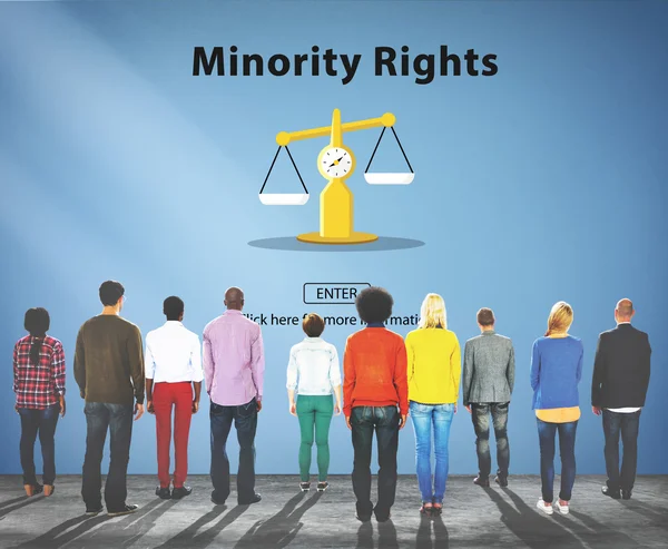 Mnohonárodnostní lidí a práva menšin — Stock fotografie