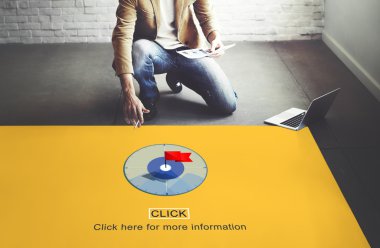 işadamı ile çalışan'ı tıklatın