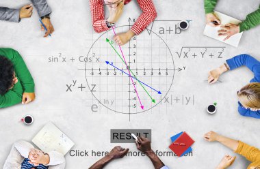 İş adamları formül konsepti üzerine işaret