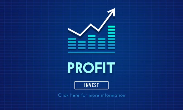 Sablon profit koncepció — Stock Fotó