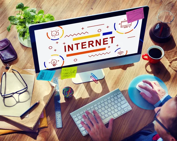 Concepto de conexión a Internet —  Fotos de Stock