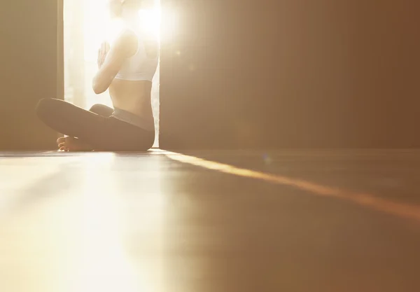 Woman Yoga Practice Concept — Stock Photo, Image