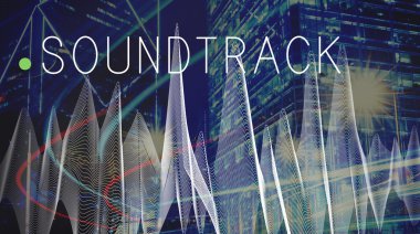 Işıkları ile fütüristik cityscapes 