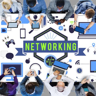 Ofiste çalışan iş ekibi.