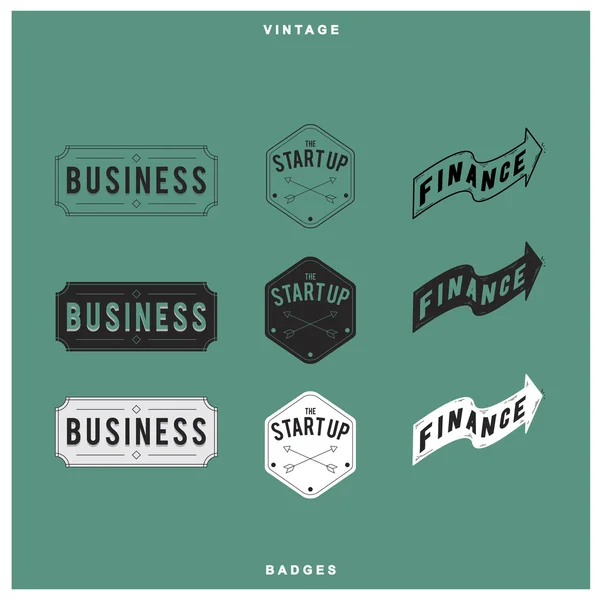 Badges créatifs et différents — Image vectorielle