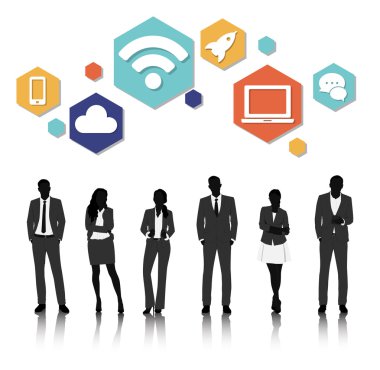 grafik insan siluetleri 