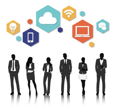 grafik insan siluetleri 