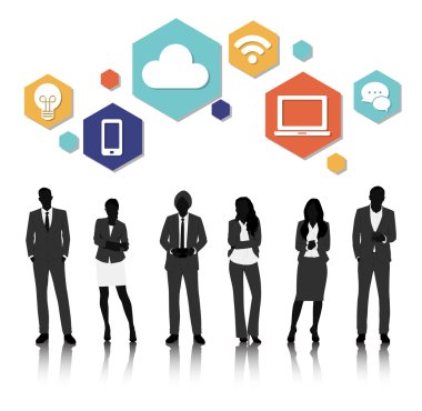 grafik insan siluetleri 