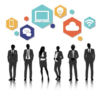 grafik insan siluetleri 