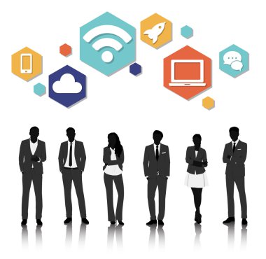 grafik insan siluetleri 