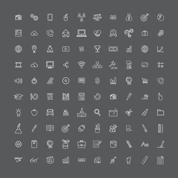 Klassiske grafiske ikoner – stockvektor
