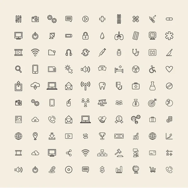 Classic graphic icons — Stock Vector