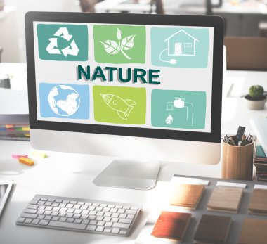 bilgisayar ekranındaki bilgileri ile