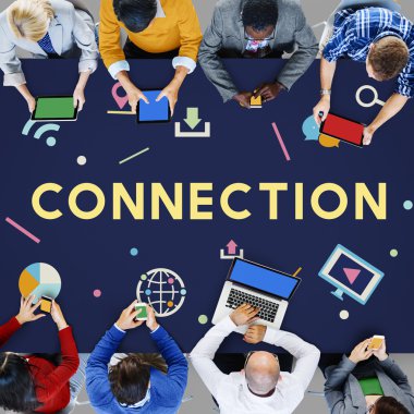 İş adamları ve bağlantı kavramı