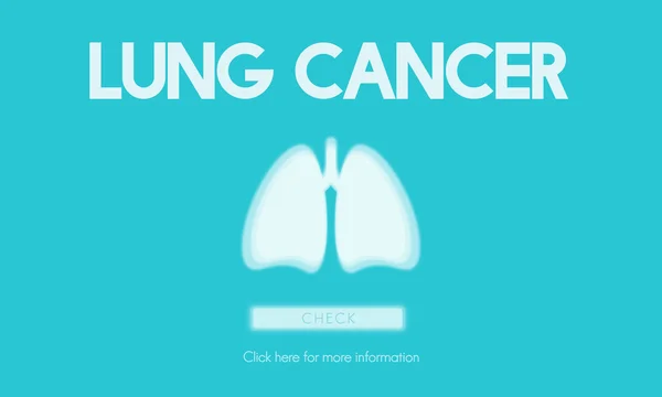 Template with Lung Cancer concept — Stock Photo, Image