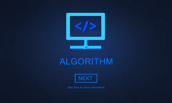 Sablon algoritmus koncepció — Stock Fotó