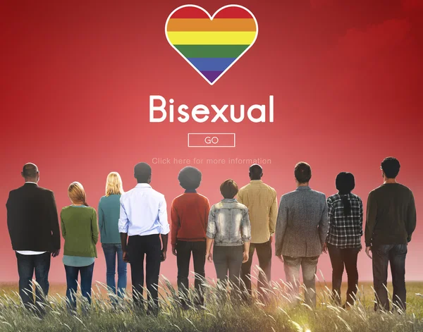 Pessoas Multiétnicas e Conceito Bissexual — Fotografia de Stock