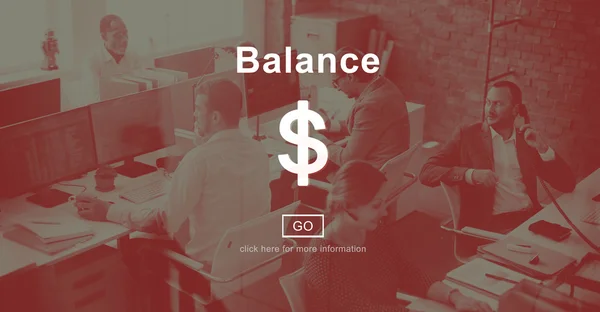 People working and Balance Concept — Stock Photo, Image