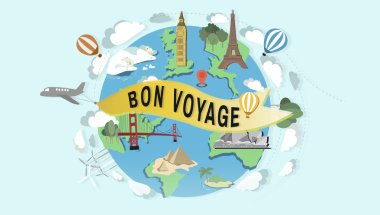 bon voyage konsepti ile şablonu
