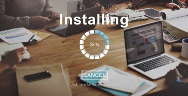 Ofiste çalışan iş ekibi.