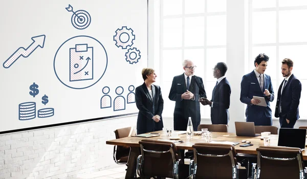 Business People Discussing in office — Stock Photo, Image