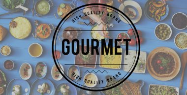 Gıda ve gurme kavramı içeren tablo