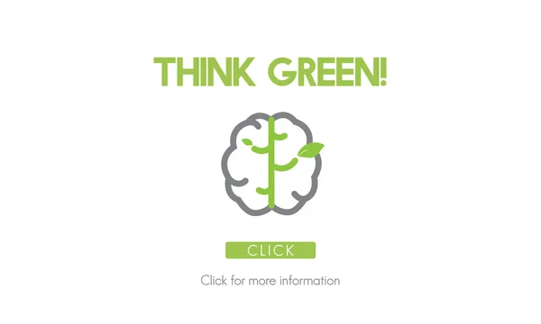 Шаблон с зеленой концепцией — стоковое фото