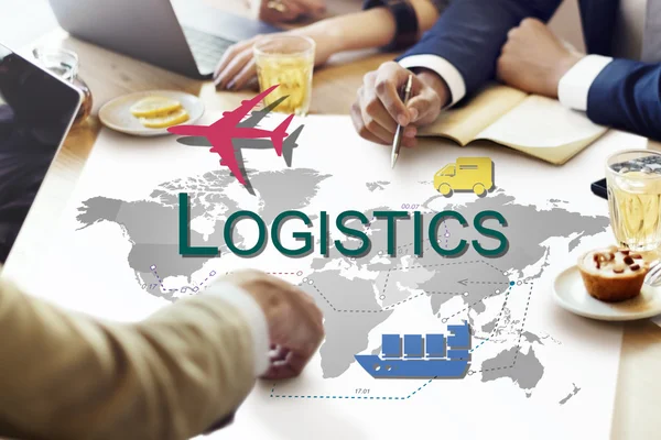 People discussing about Logistics — Stock Photo, Image