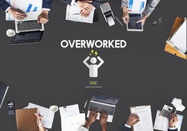 Ofiste çalışan iş adamları 