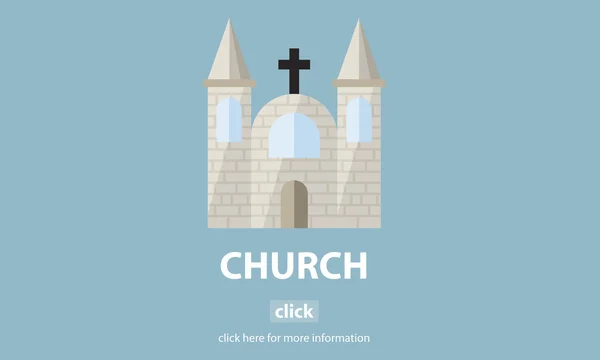 Modelo com conceito de igreja — Fotografia de Stock