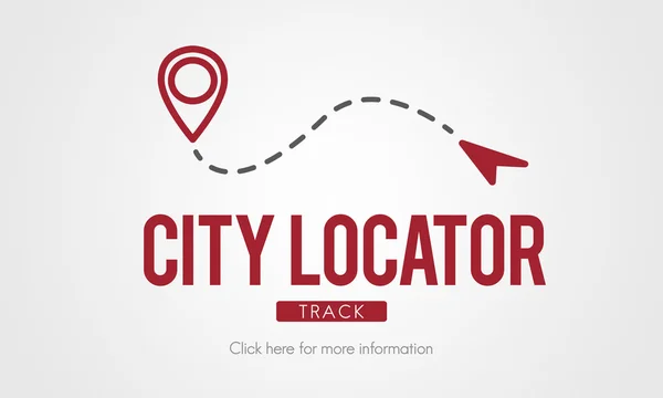 Vorlage mit City-Location-Konzept — Stockfoto