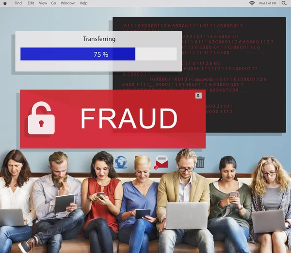 ビジネスの方々 と詐欺の概念 — ストック写真