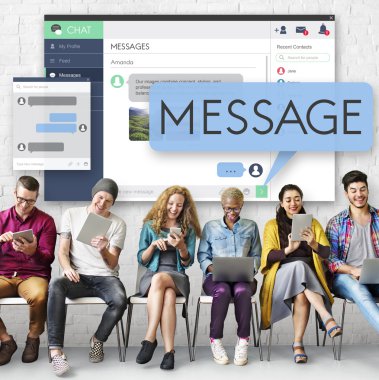 İnsanlar dijital araçları tarama  