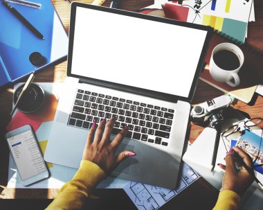 Mockup boşaltmak bilgisayar kavramı