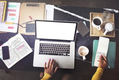 Mockup boşaltmak bilgisayar kavramı