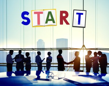 İş grubunun siluetleri