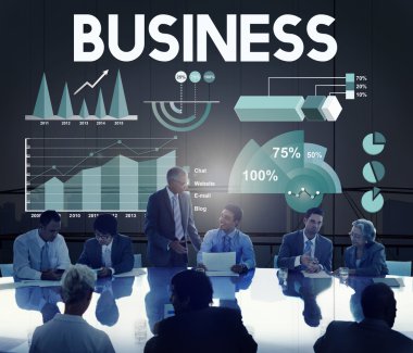 Ofiste toplantısında iş adamları