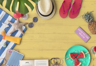 Tatil seyahat yaz konsepti