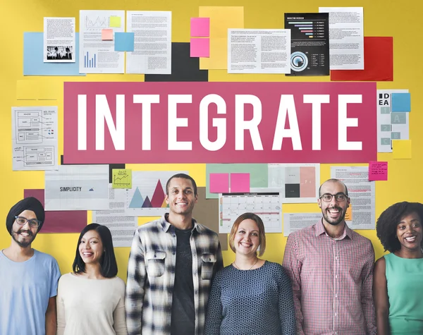 Diversity people with integrate — Stock Photo, Image