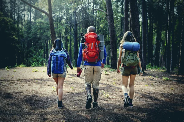 Mejores amigos trekking juntos —  Fotos de Stock