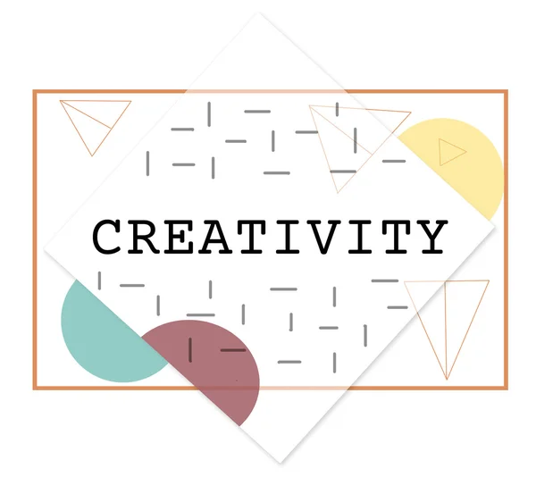 Template with creativity concept — Stock Photo, Image