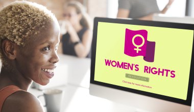 işkadını kadın hakları olan bilgisayarda çalışma