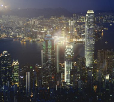 Cityscape binalar hong Kong