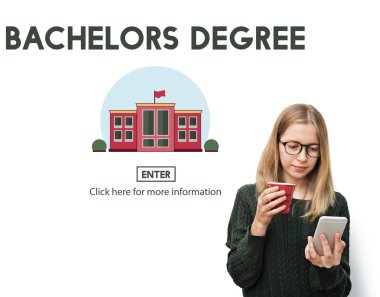 mobile ile güzel sarışın kız