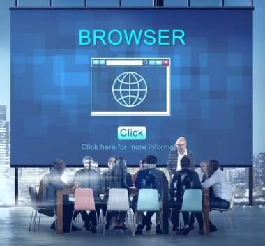 Toplantıda bir grup iş adamı