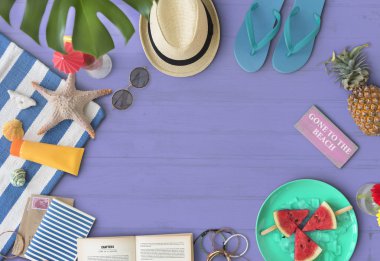 Tatil seyahat yaz konsepti