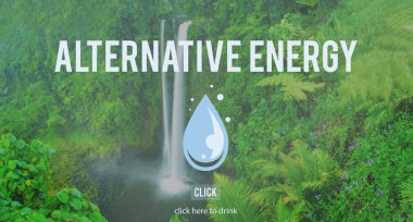 Yeşil Ormanlarda şelale