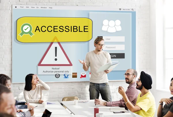 Business meeting with Accessible — Stock Photo, Image