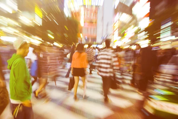 Large Crowd Walking in a City — Stock Photo, Image