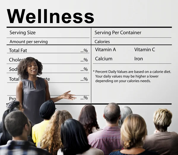 People at seminar with wellness — Stock Photo, Image